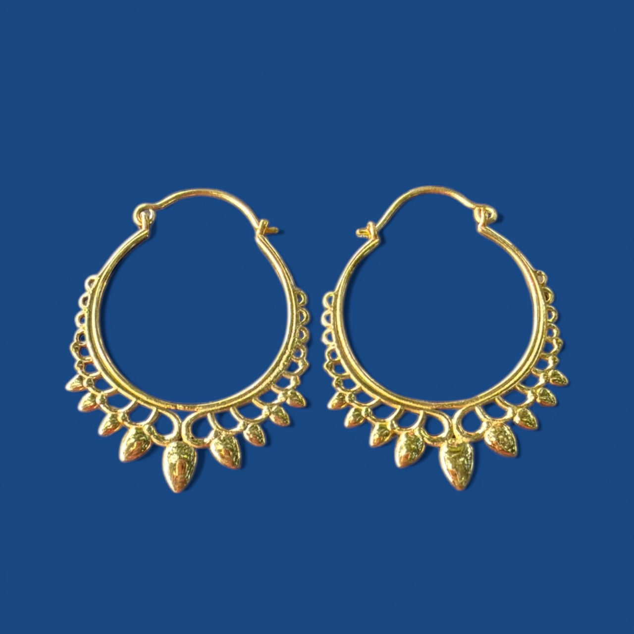 Messing oorbellen Pushkar