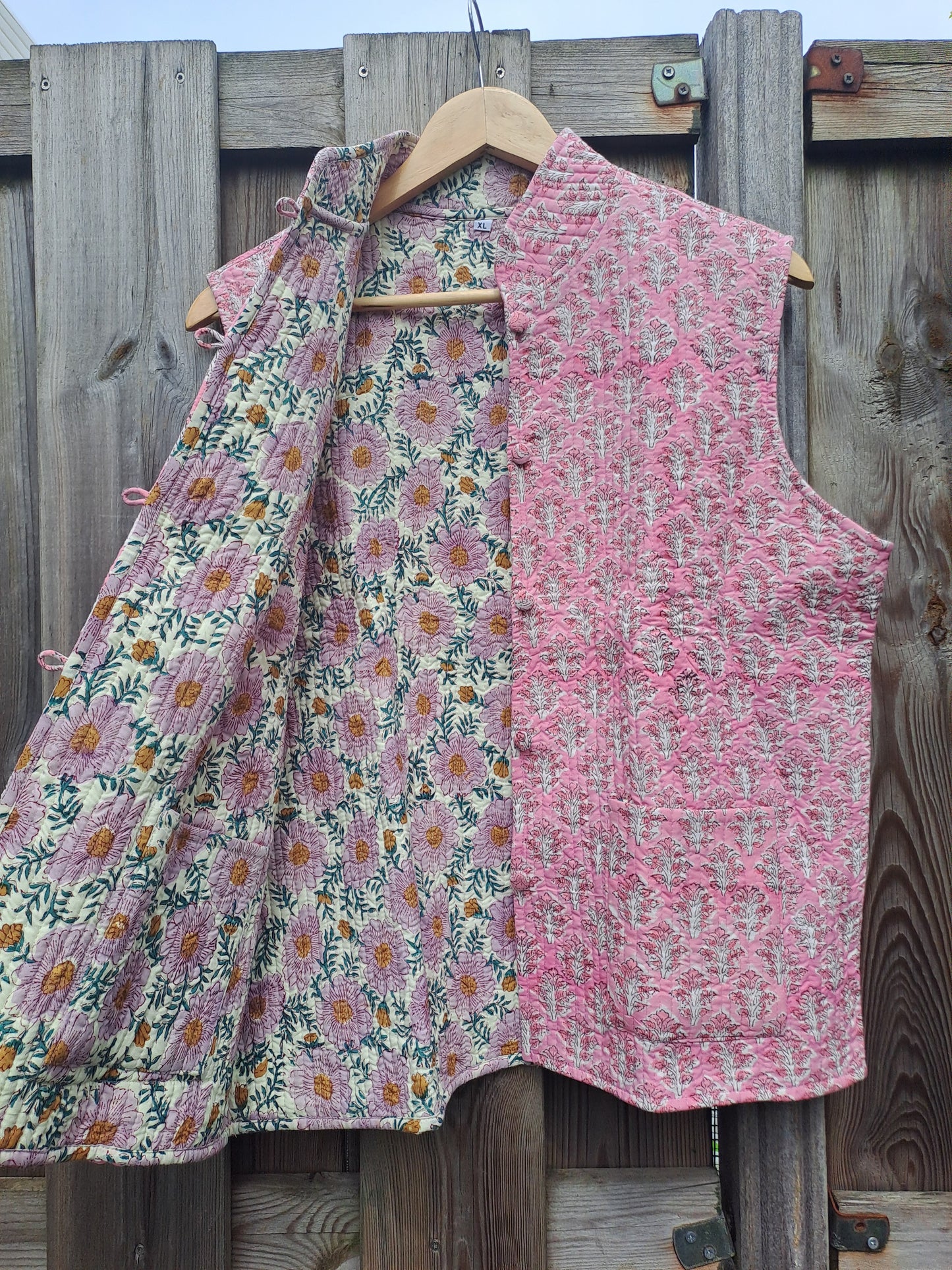 Gilet wit roze/roze