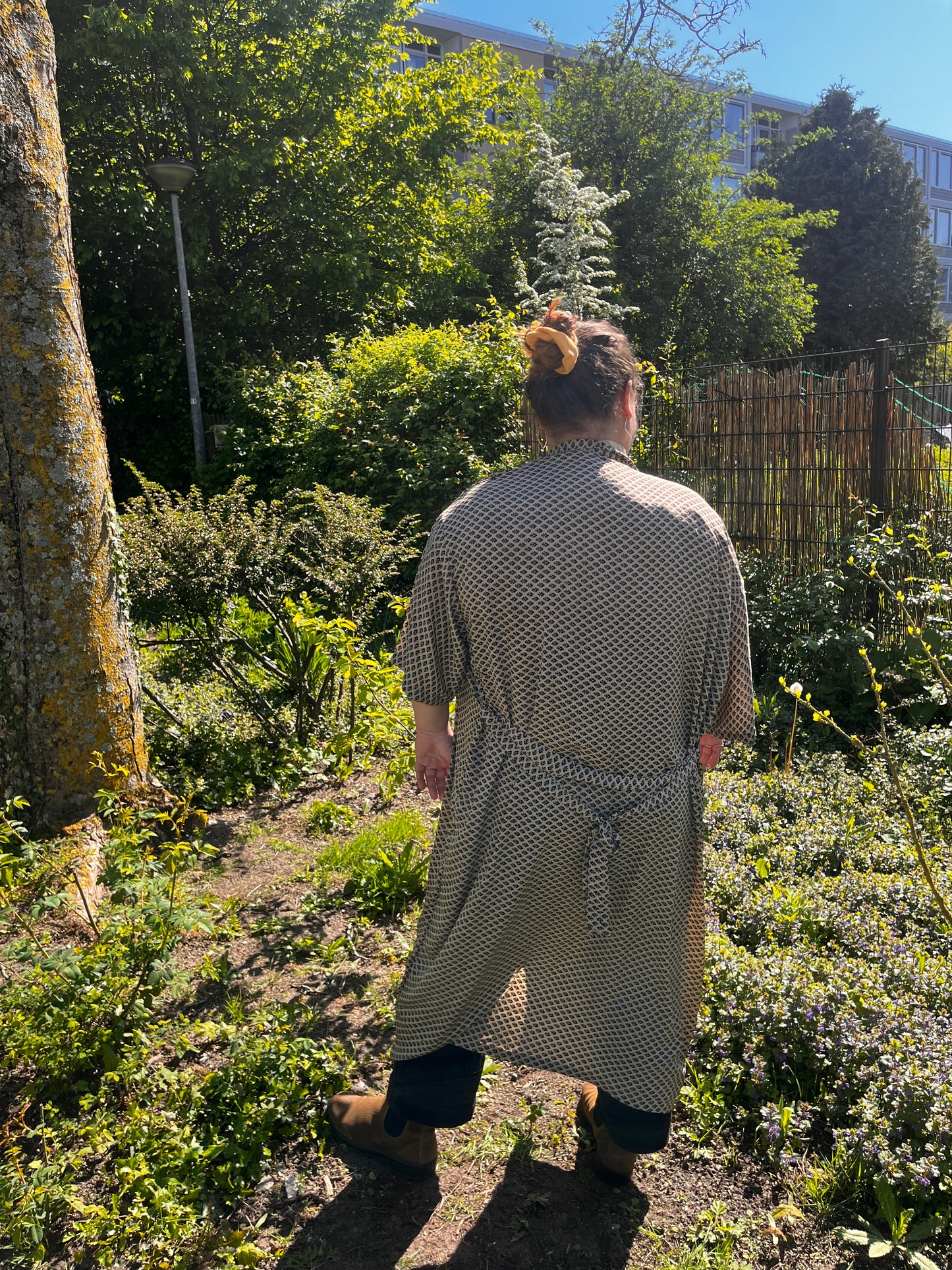 Kimono zwart/wit