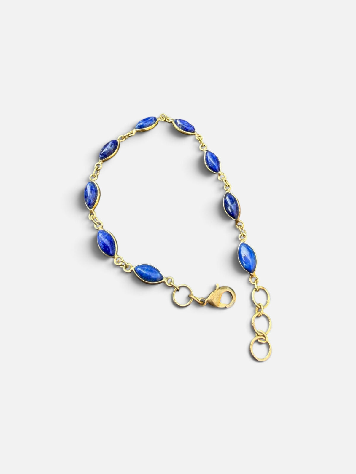 Armband natuursteen langwerpig