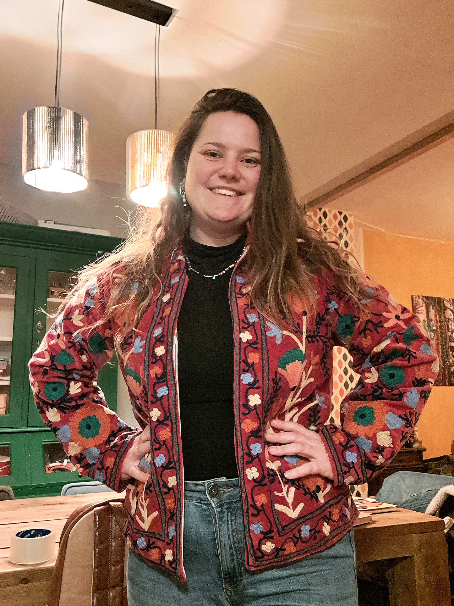 Suzani Velvet jasje donkerroze