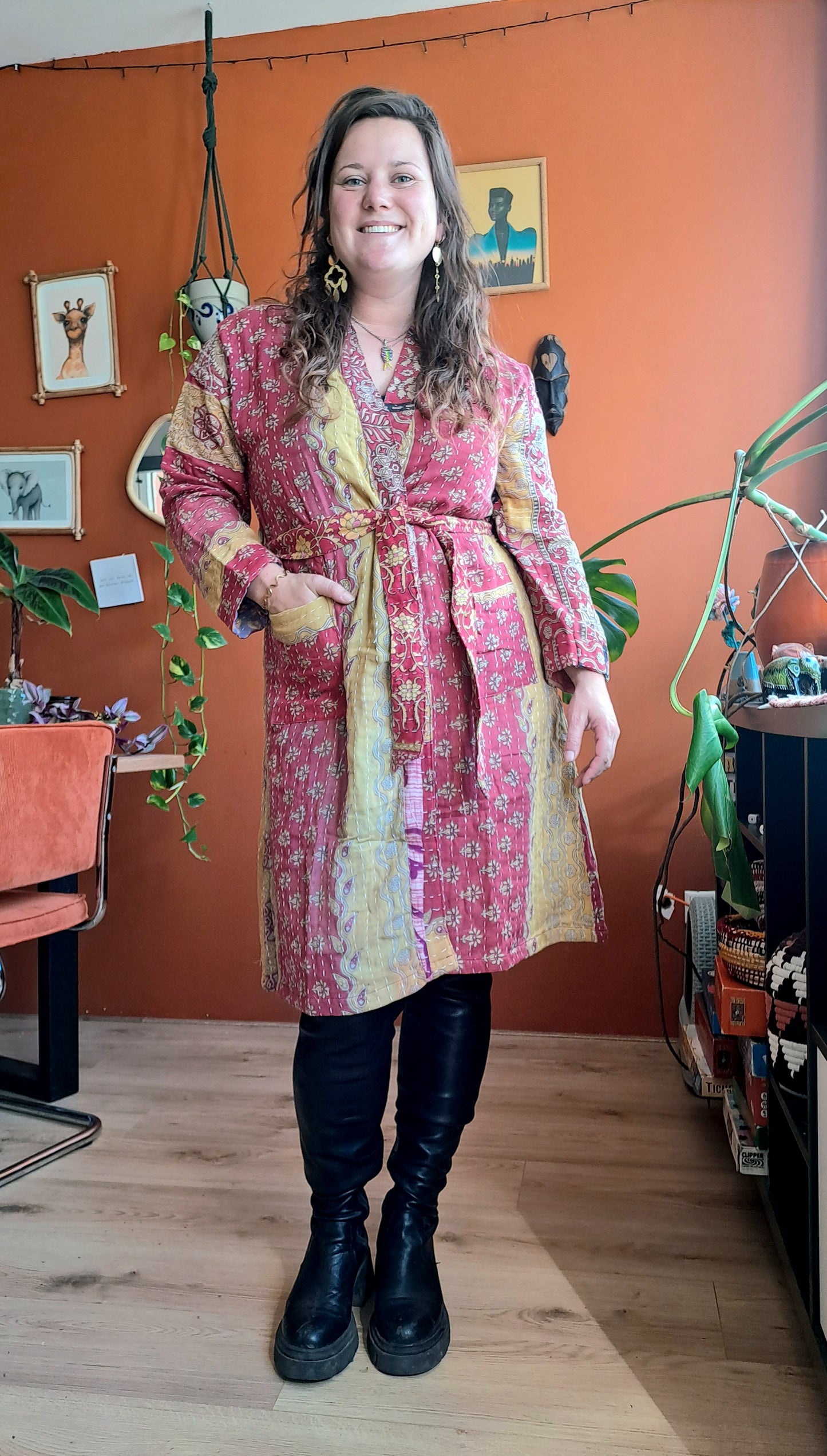 Lange kantha jas 10