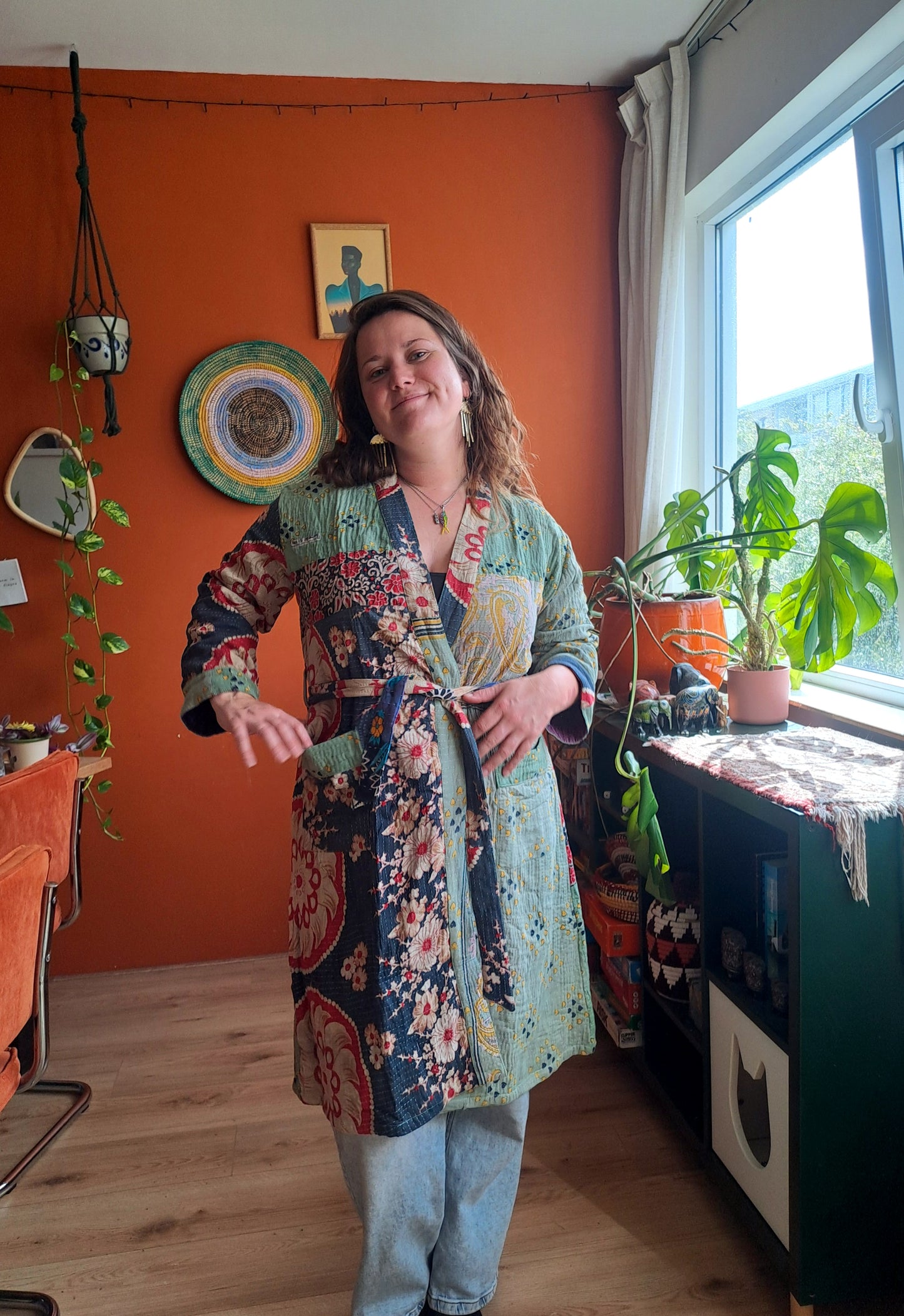 Lange kantha jas 2