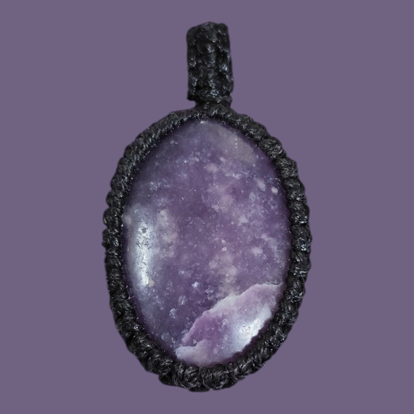 Macramé hanger Amethist
