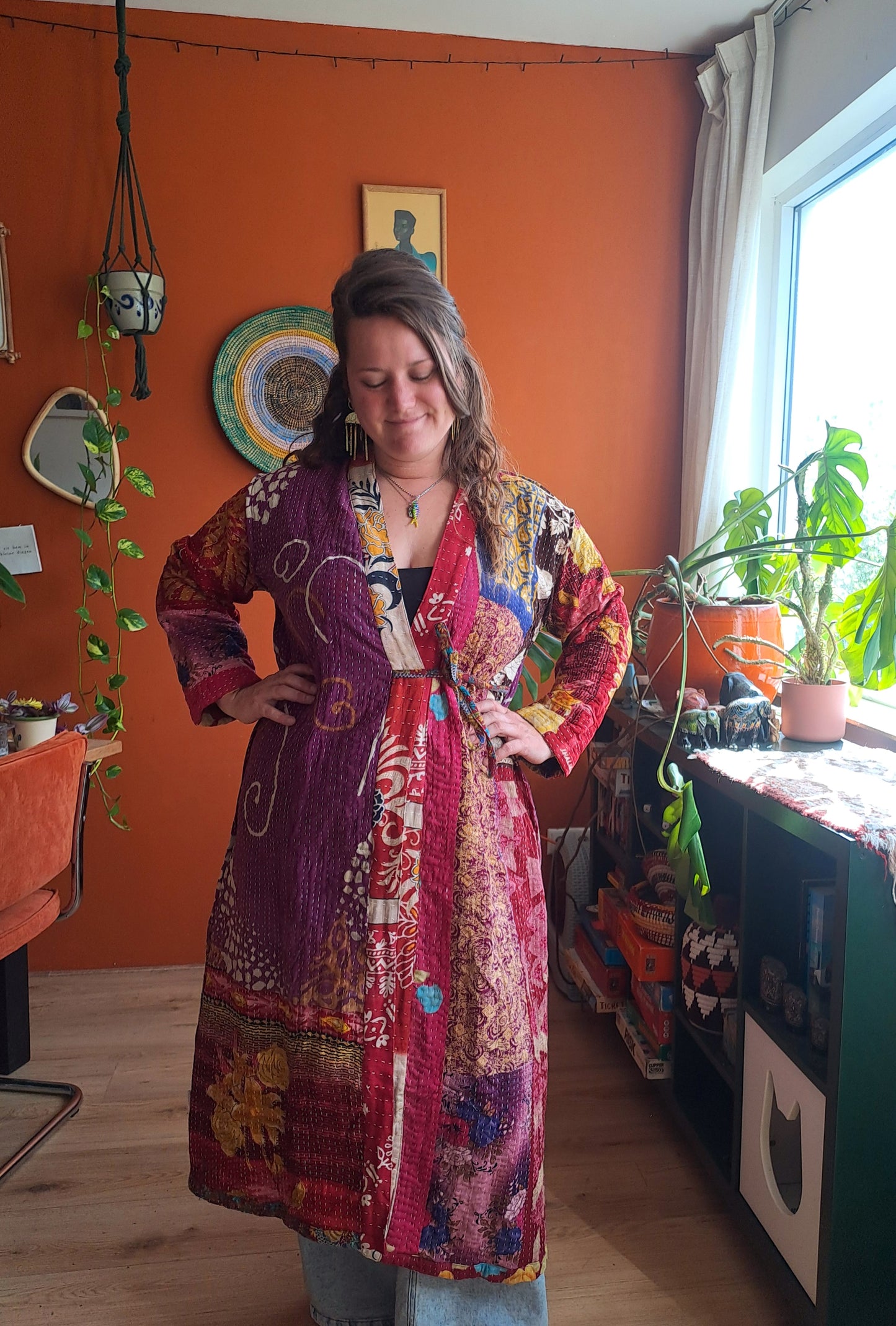 Lange kantha jas 14