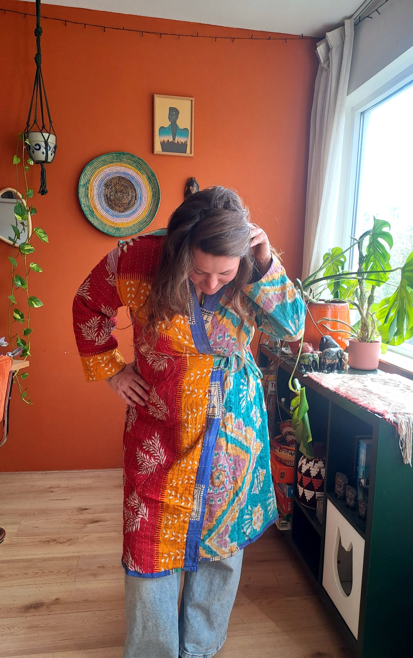 Lange kantha jas 13