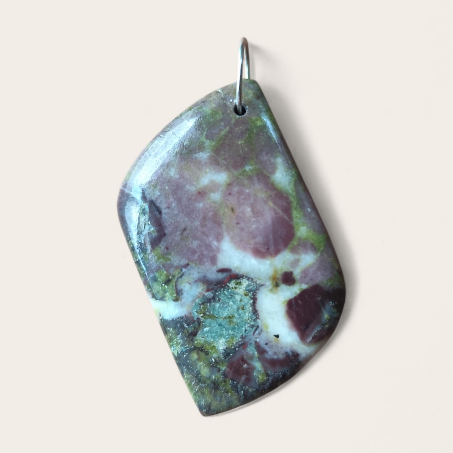 Hanger groen paarse jaspis