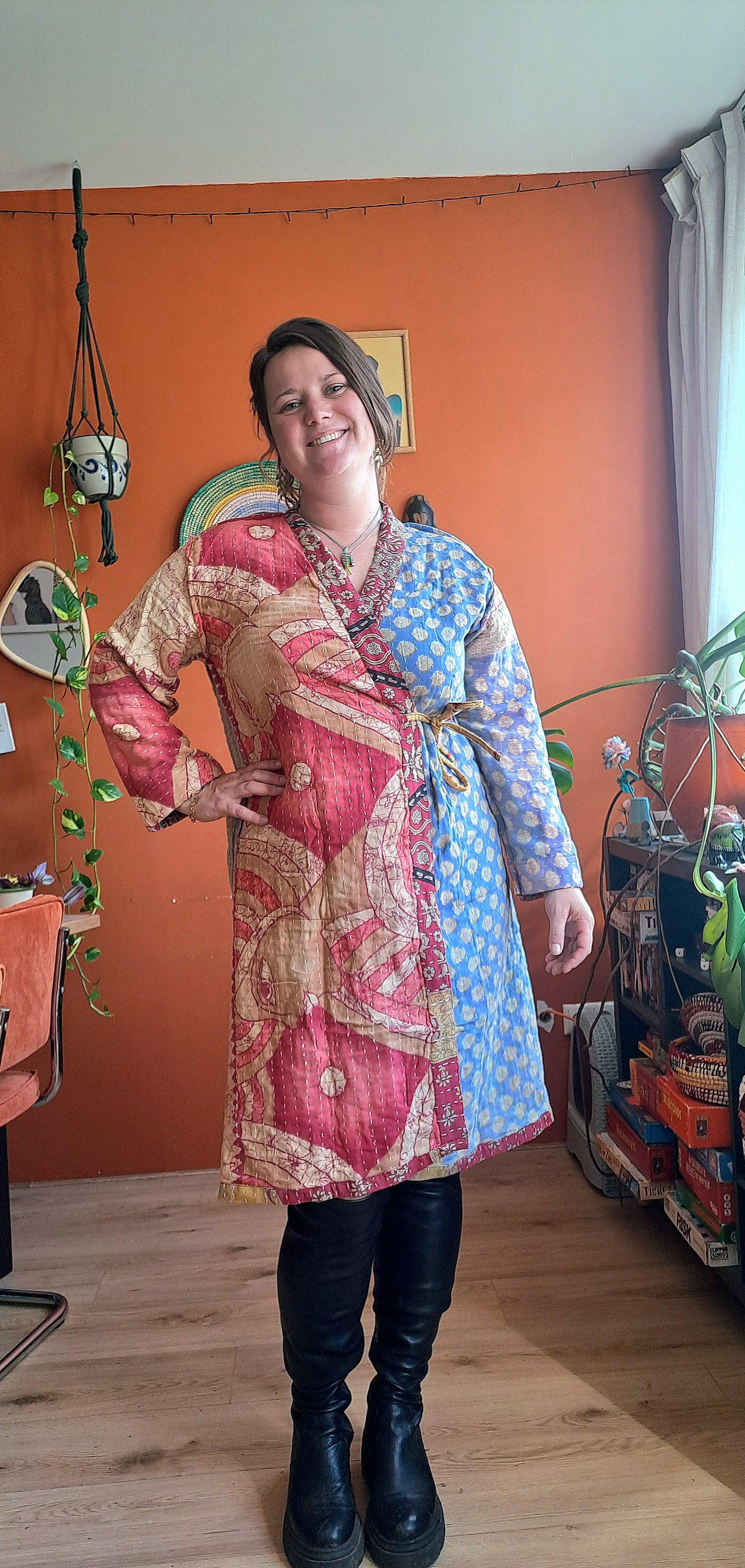 Lange kantha jas 10