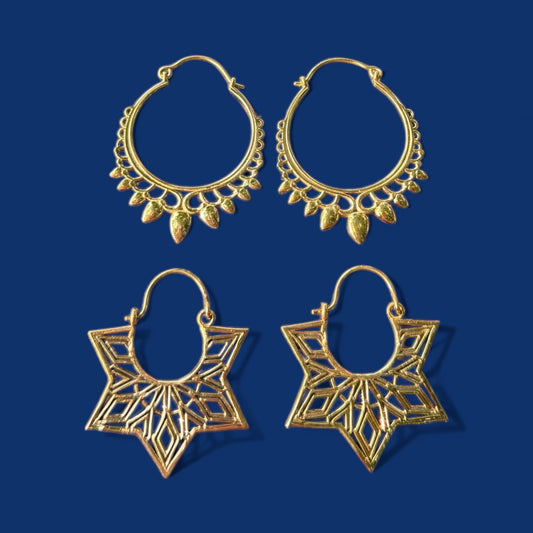 Messing oorbellen Pushkar