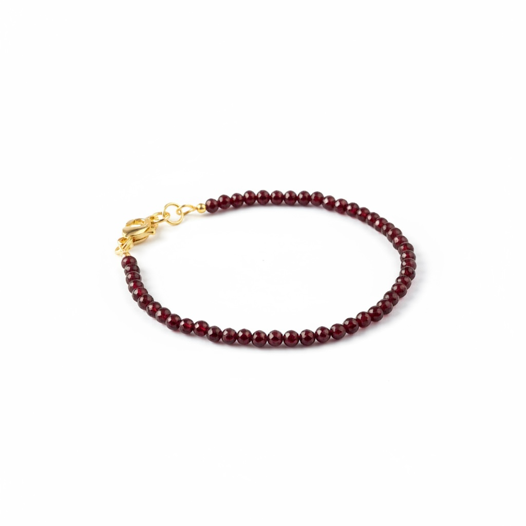 Messing armband natuursteen klein