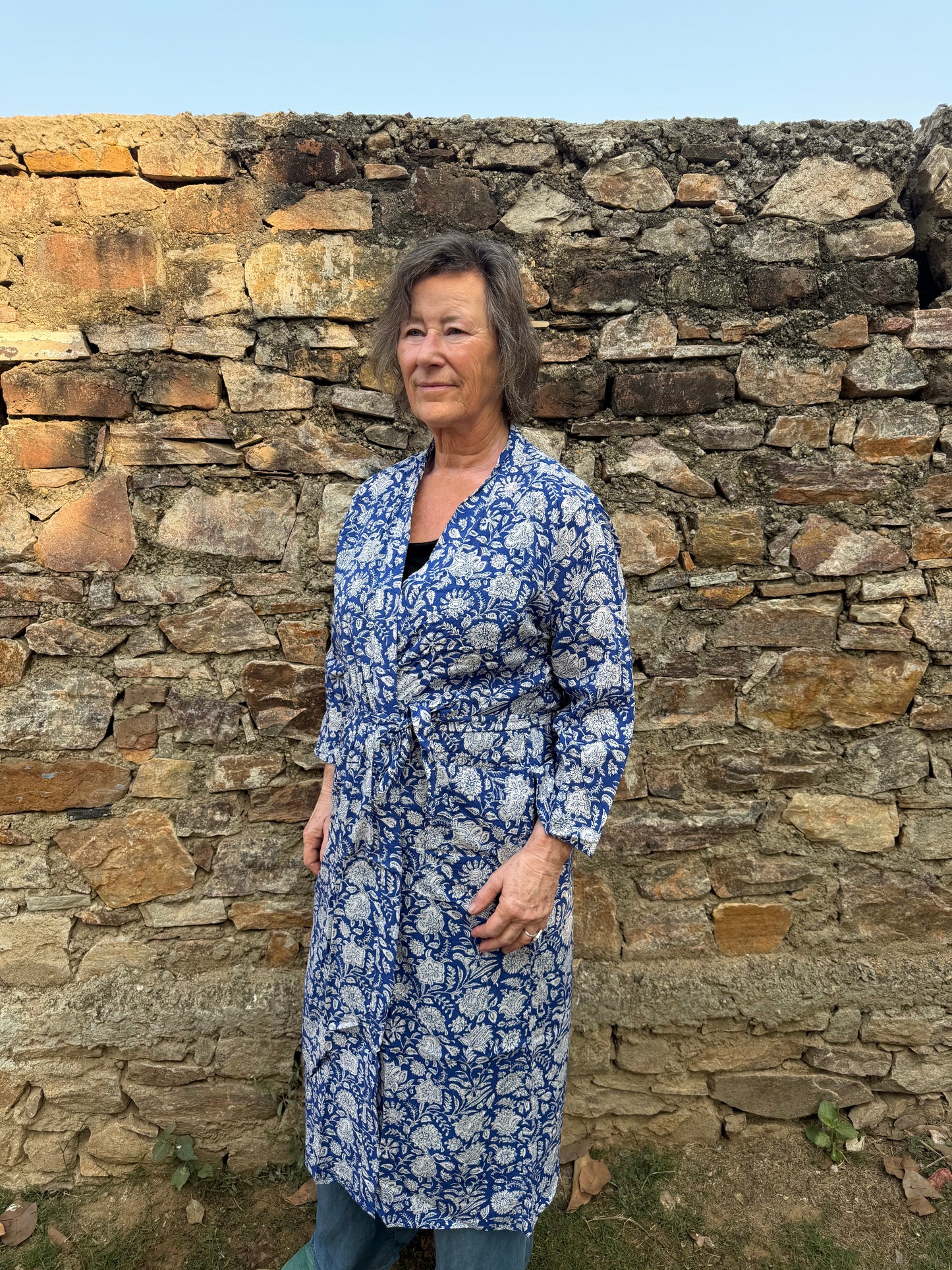 Katoenen kimono Tabiji