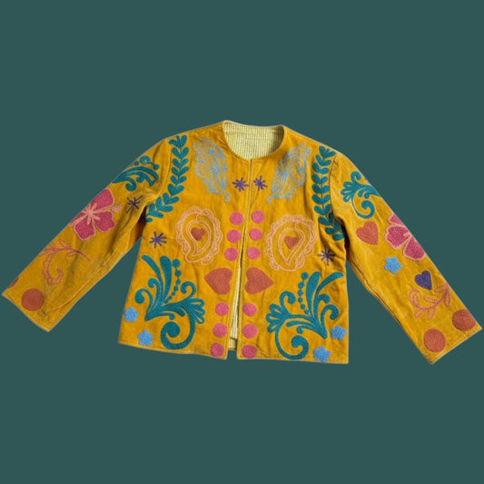 Suzani jas hart geel