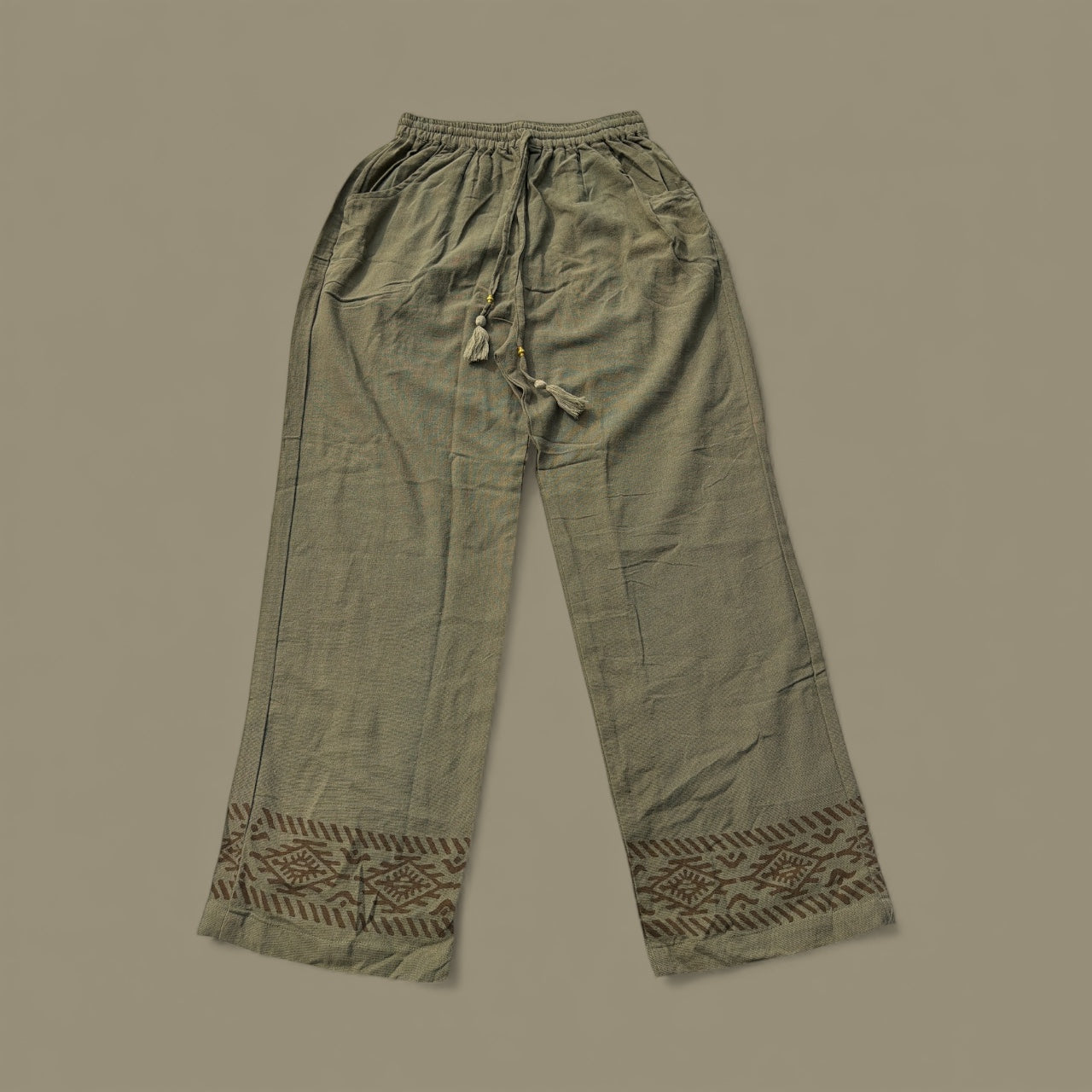 Katoenen broek blockprint