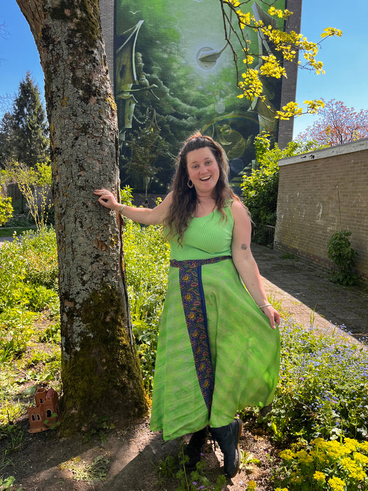 Wikkelrok groen