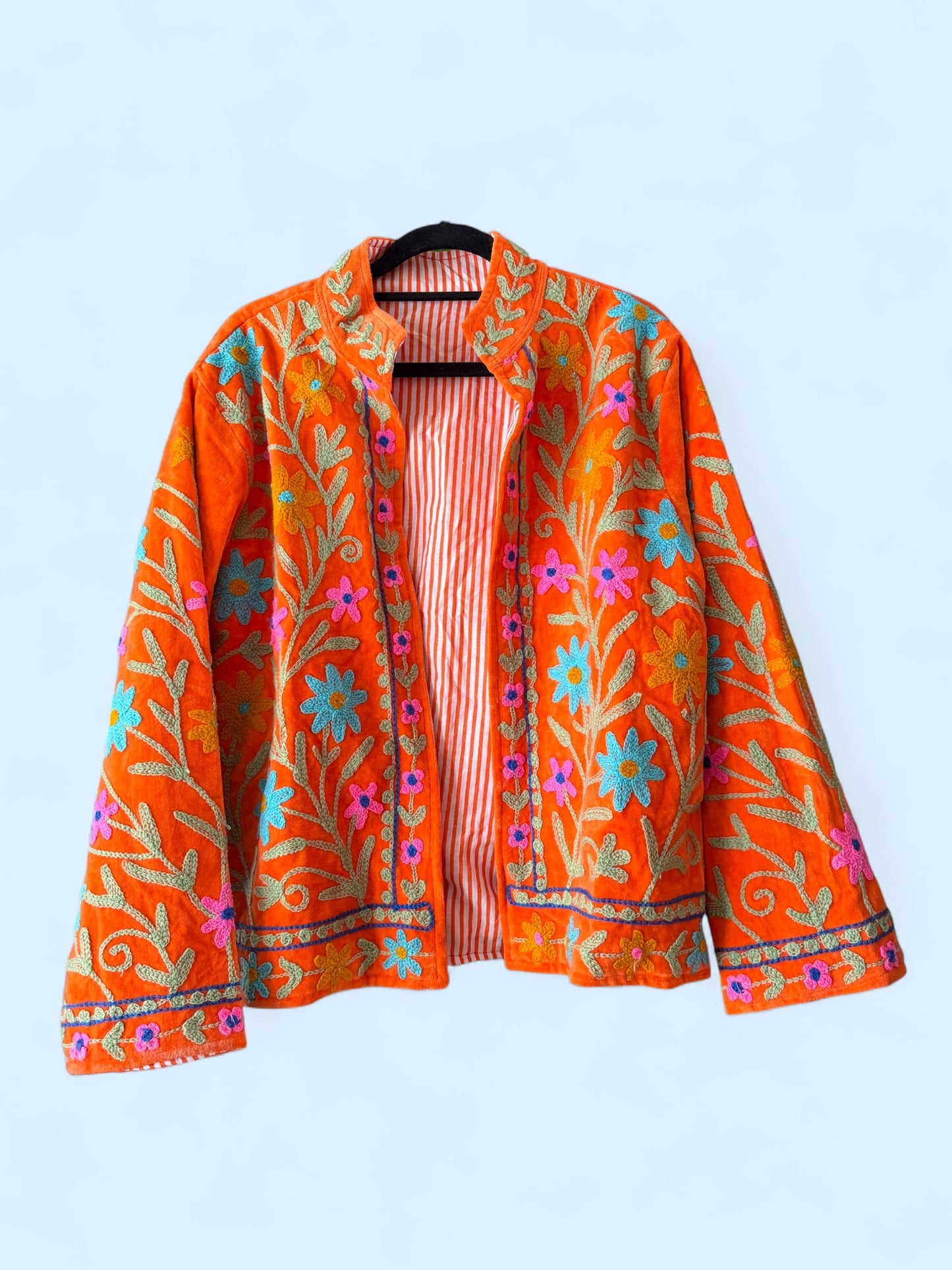 Suzani jas knal oranje