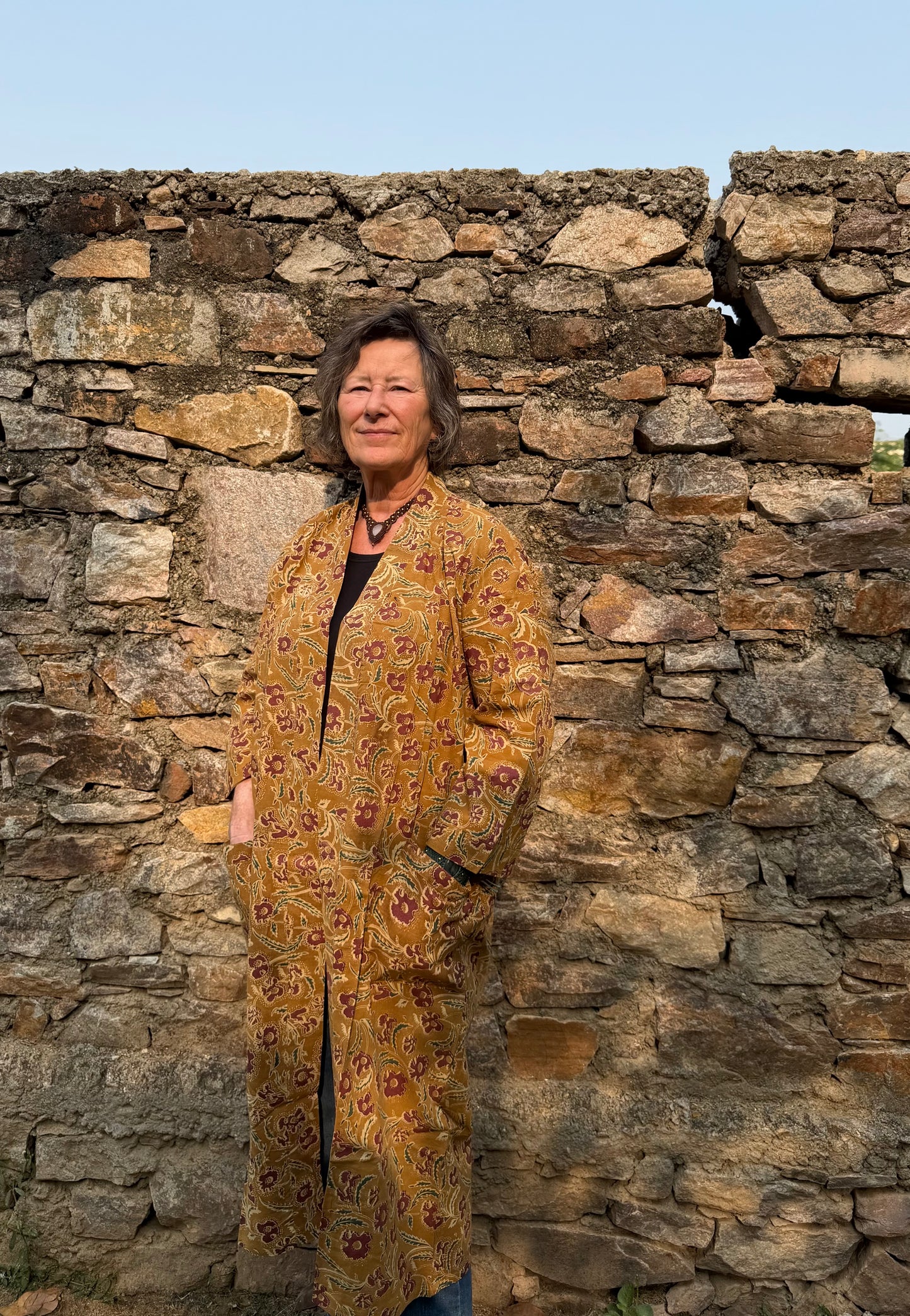 Katoenen kimono Amjer