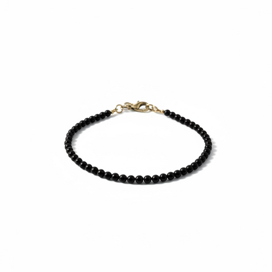 Messing armband natuursteen klein