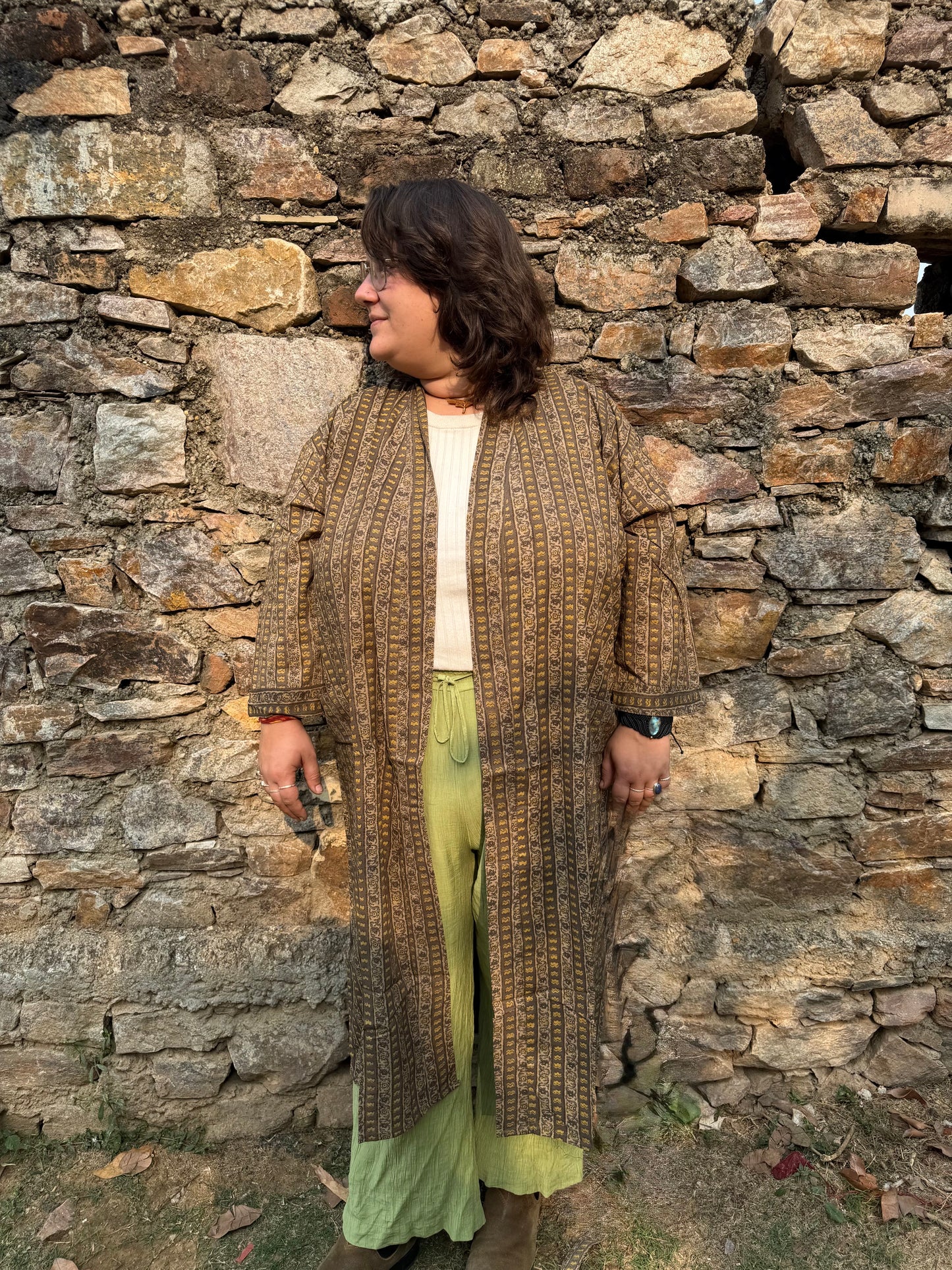 Katoenen kimono Shirat