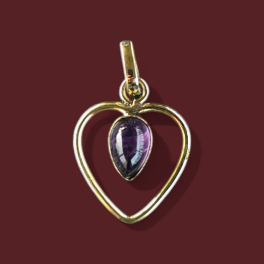 Hanger met labradoriet of amethist