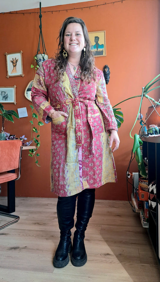 Lange kantha jas 10