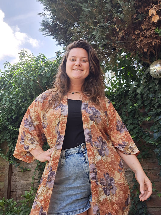 Kimono oranjebruin