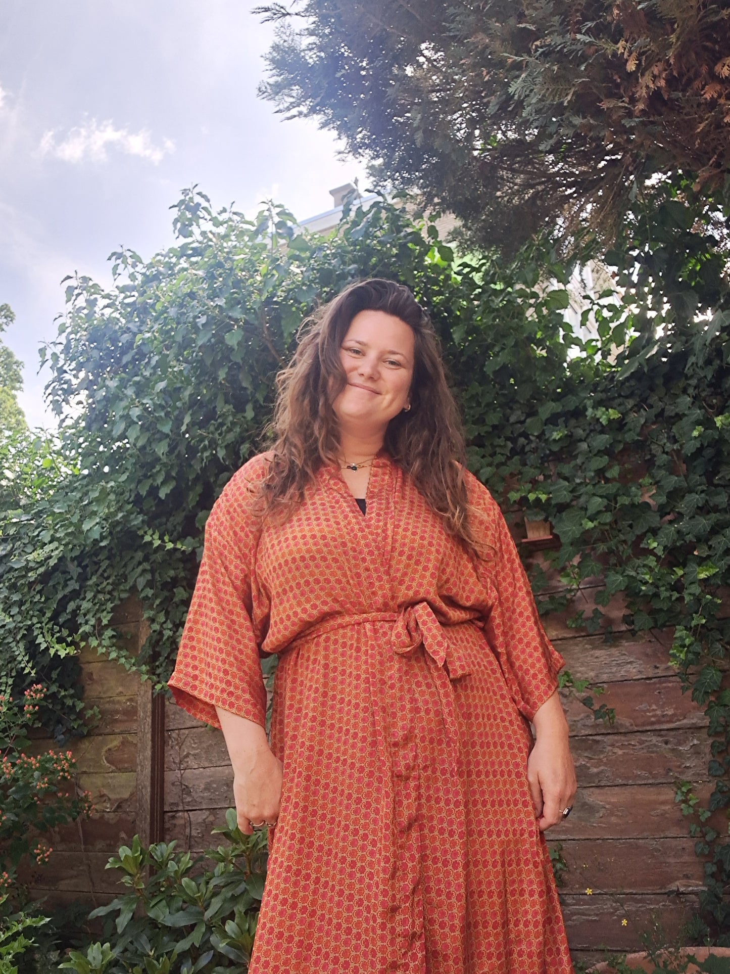 Kimono rood oranje