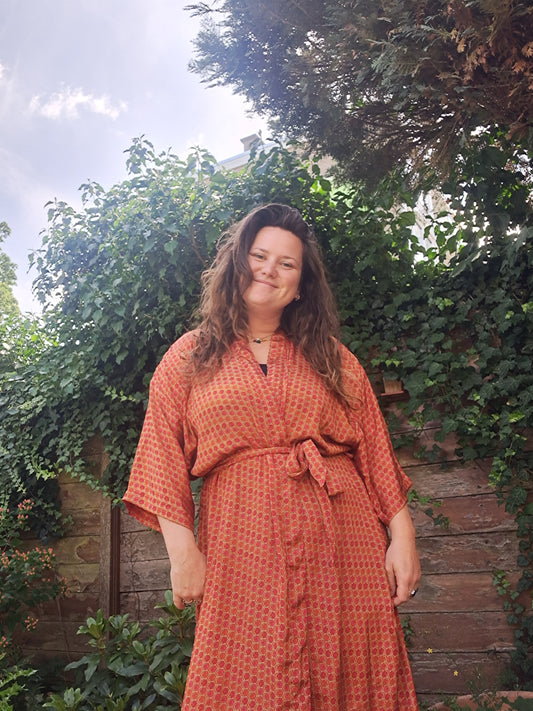 Kimono rood oranje