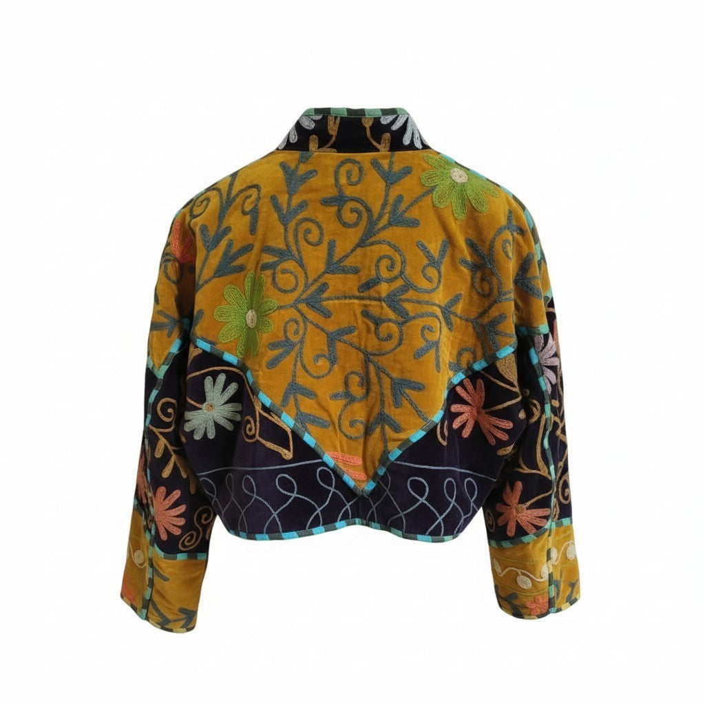 Suzani velvet paars goudbruin