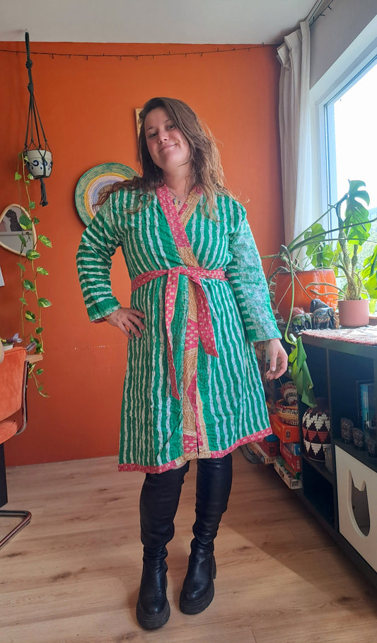 Lange kantha jas 11