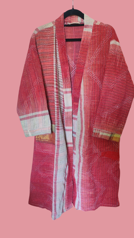 Kantha jas lang rood