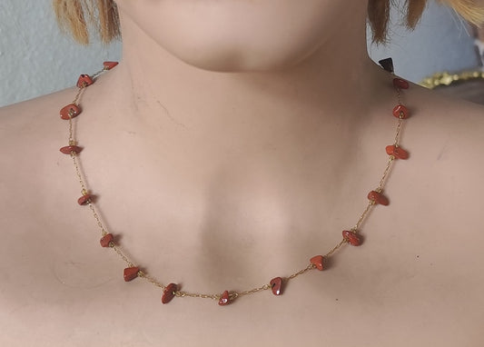 Ketting red jasper