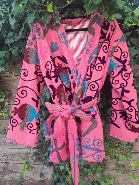 Suzani jasje roze/rood