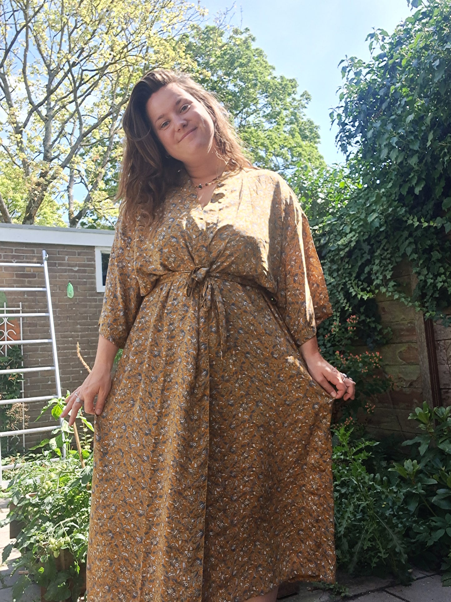Kimono licht oranje