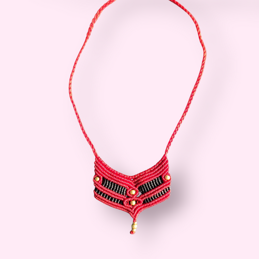 Macramé kettingen tweekleurig