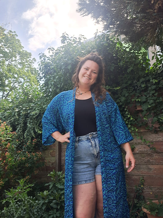 Kimono blauw