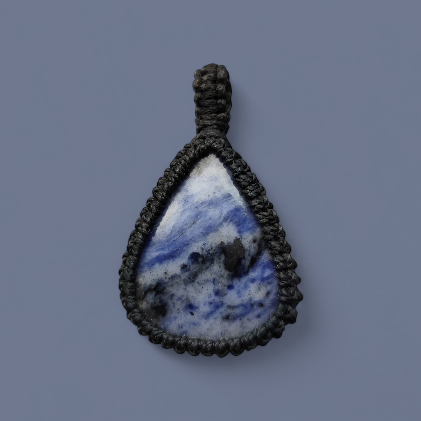 Macramé met natuursteen