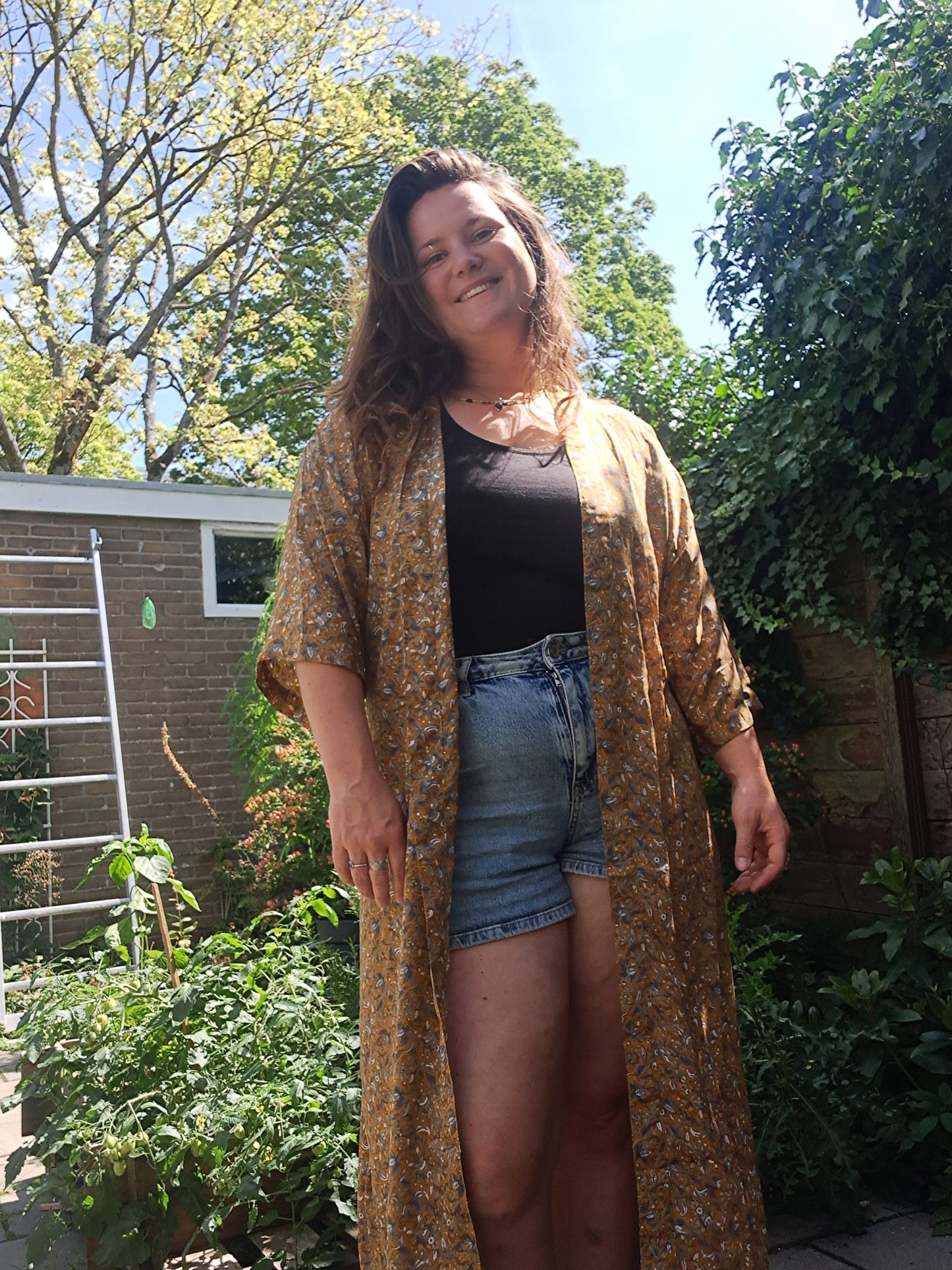 Kimono licht oranje