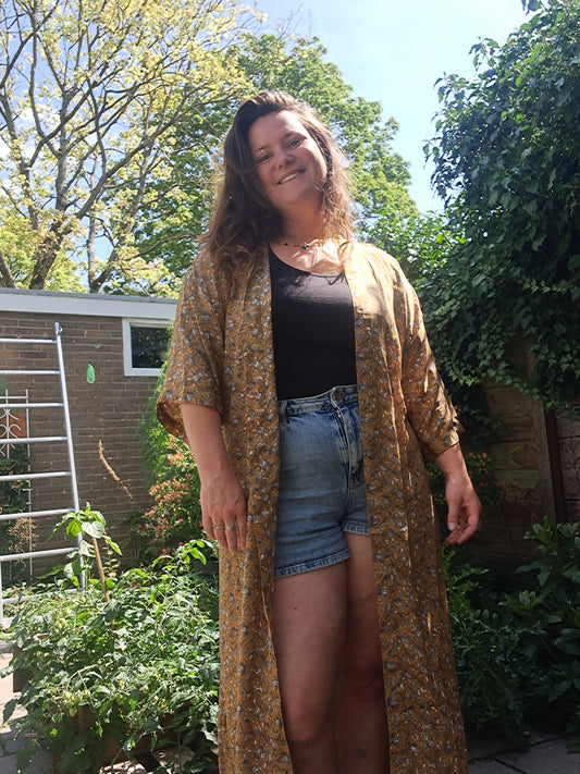 Kimono licht oranje