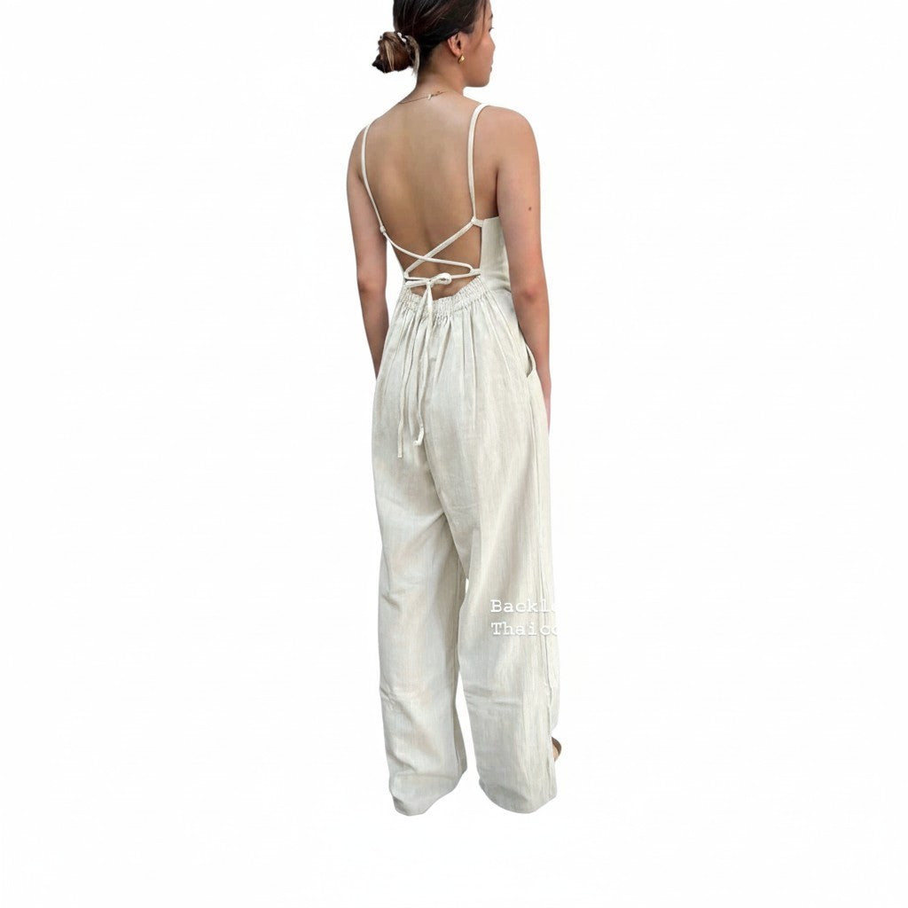 Linnen jumpsuit