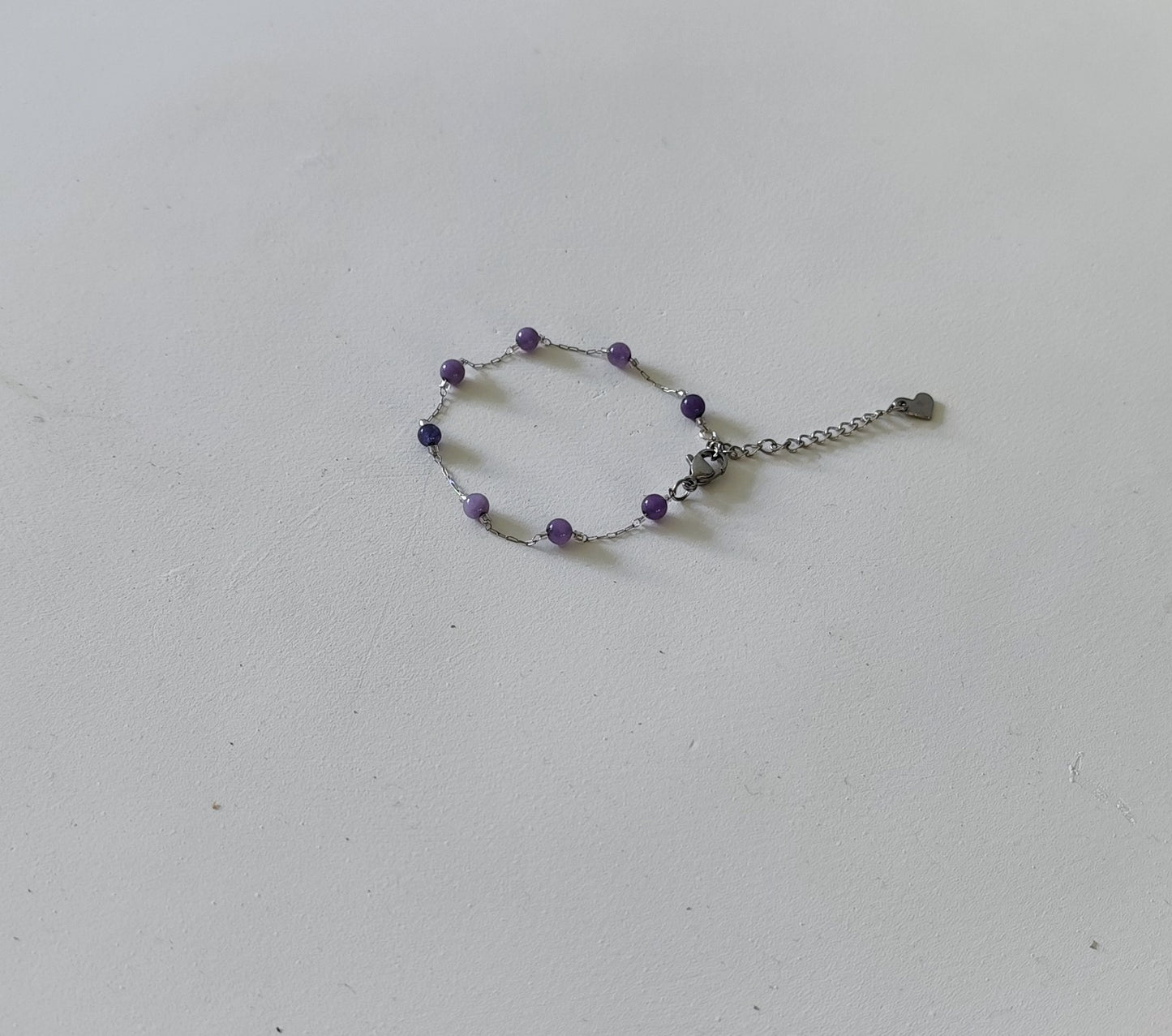 Armband Amethist zilverkleur