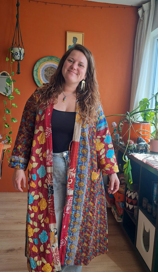 Lange kantha jas 14