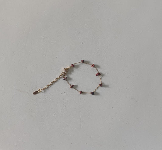 Armband red jasper