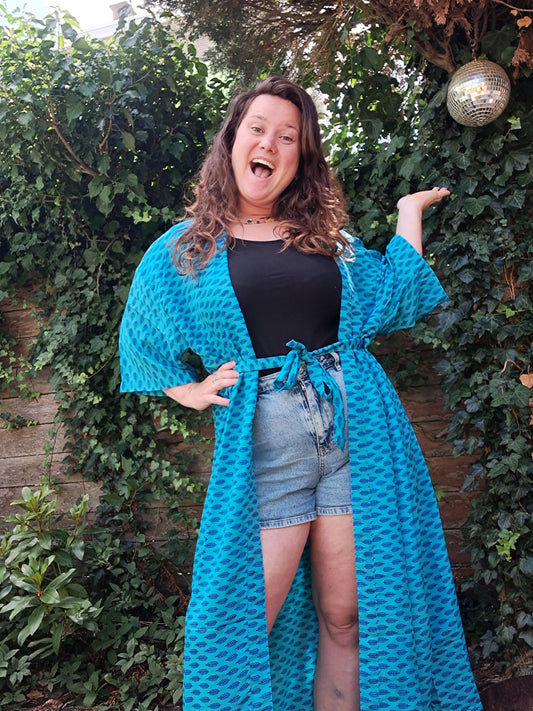 Kimono blauw