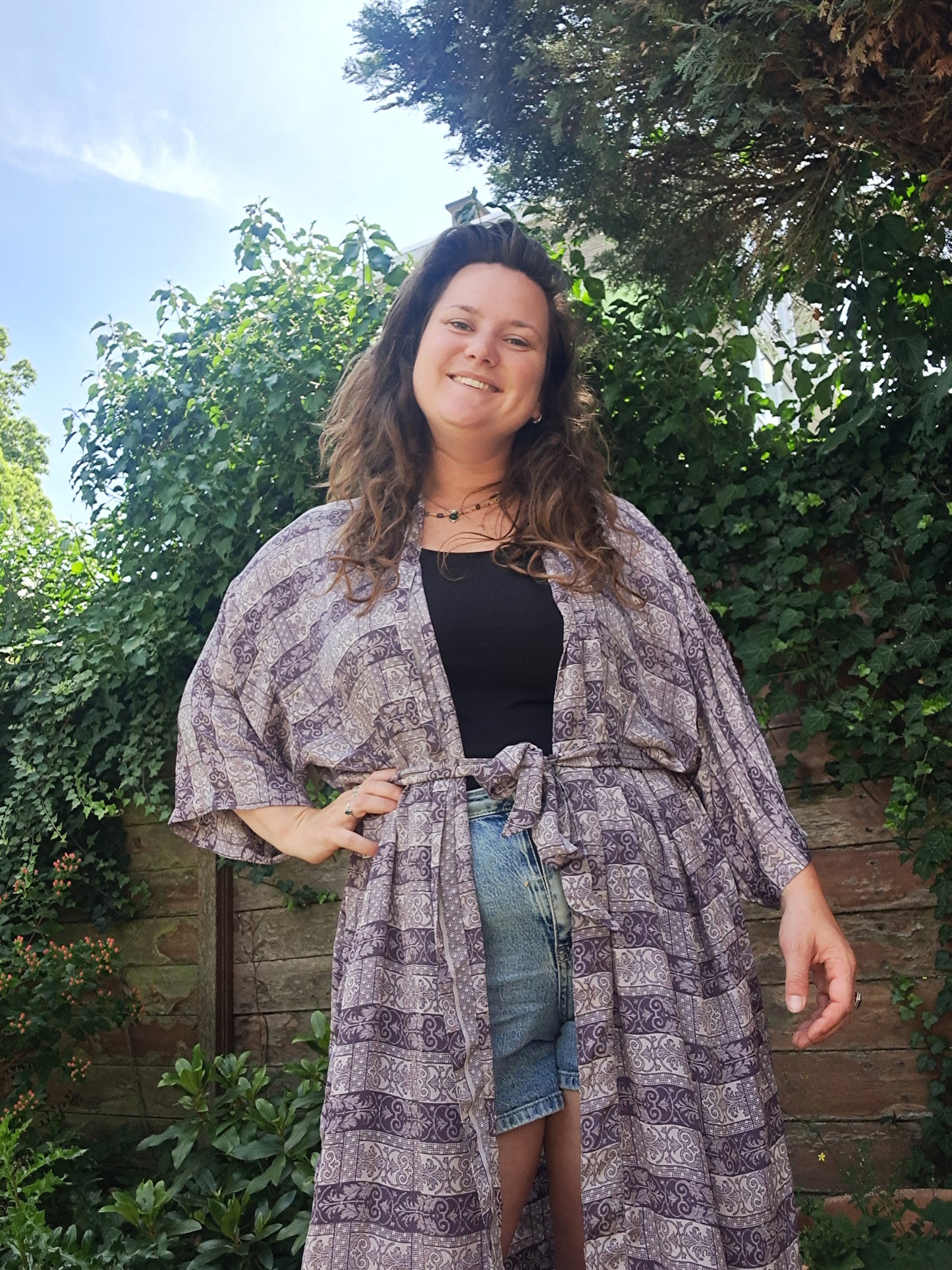 Kimono paars