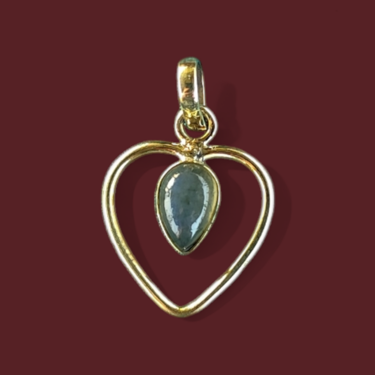 Hanger met labradoriet of amethist