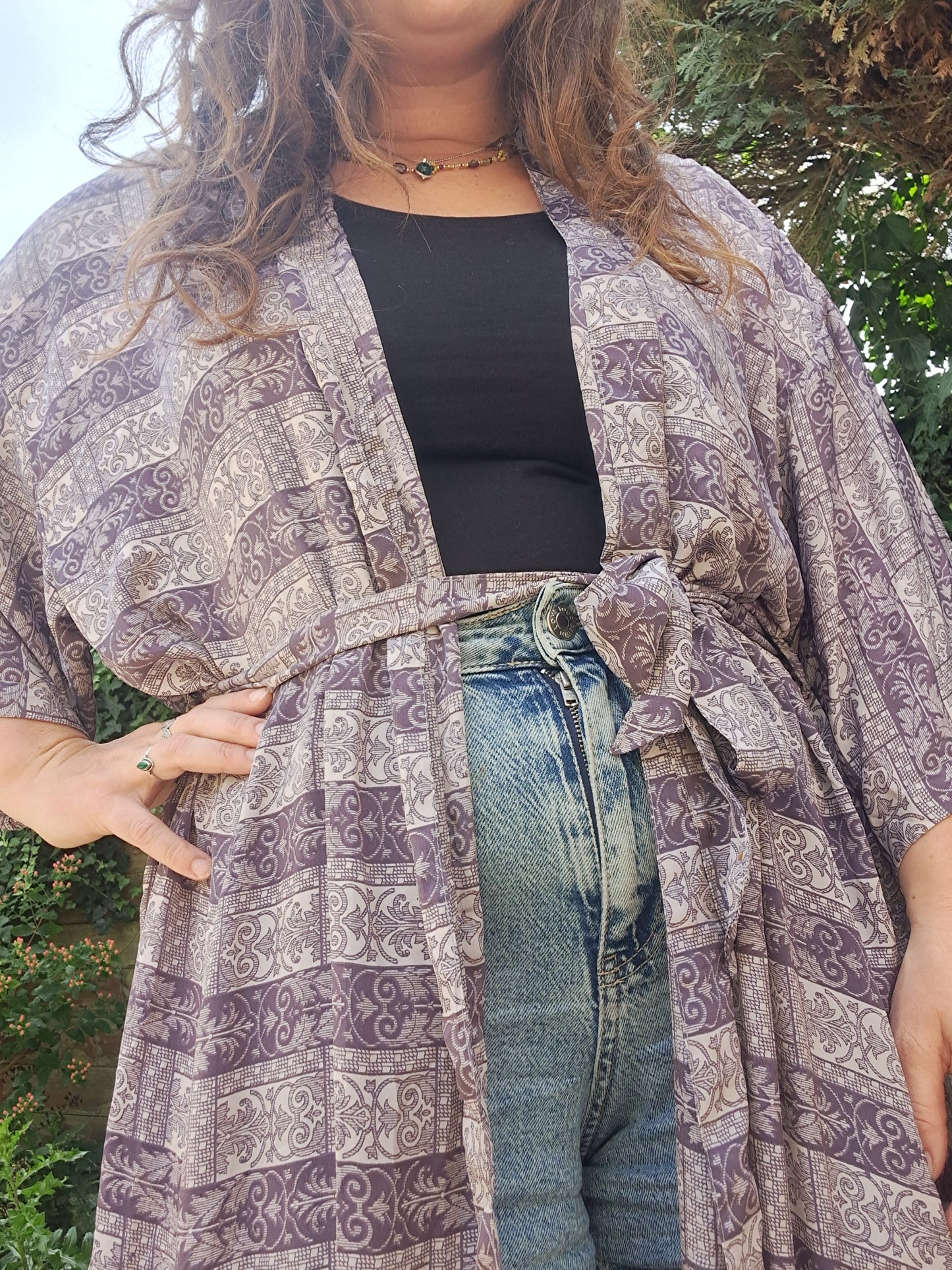 Kimono paars